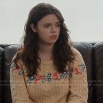 Grace’s embroidered knit sweater on My Life with the Walter Boys