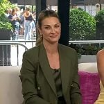 Erin Andrews’s green blazer and pant suit on Today