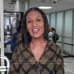 Priya Sridhar’s green plaid blouse on Today