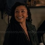 Haley’s black moto jacket on My Life with the Walter Boys