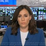 Hallie’s blue double breasted blazer on Today