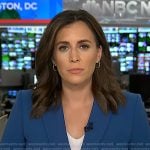 Hallie’s blue double breasted blazer on Today
