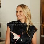 Heather Dorak’s bird print dress on With Love Meghan