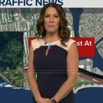 Heather’s colorblock sheath dress on Good Morning America