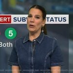 Heather's zip front denim dress on Good Morning America