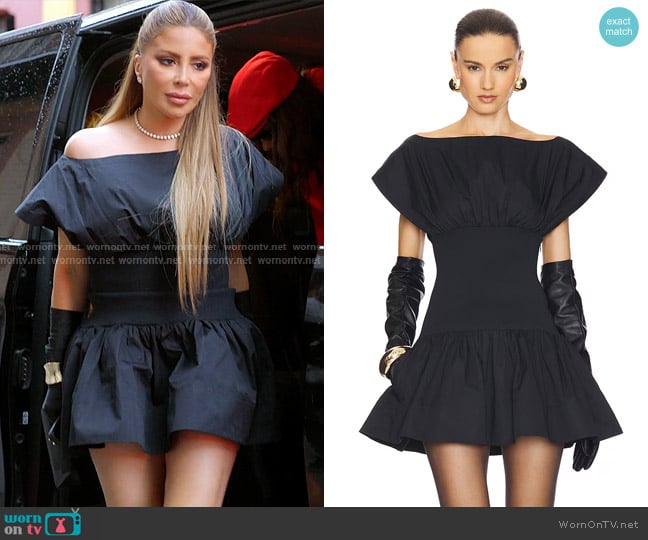 Helsa Rib Mix Shirting Mini Dress worn by Larsa Pippen (Larsa Pippen) on The Real Housewives of Miami