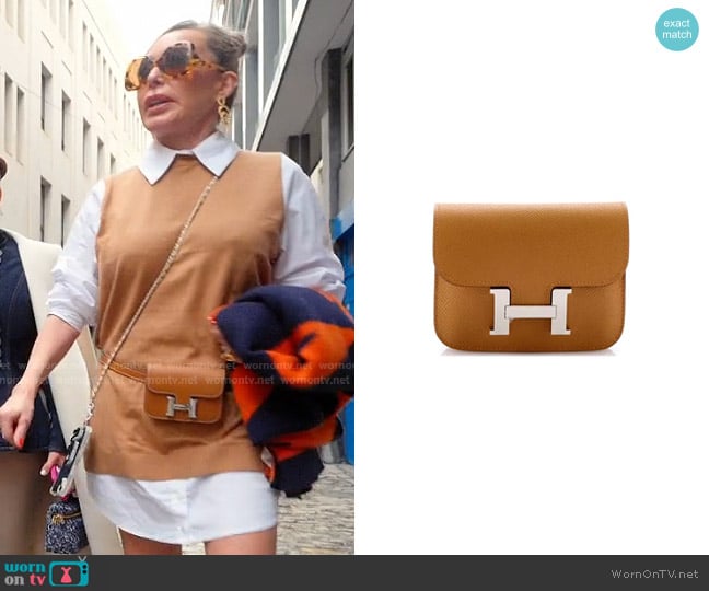 Hermes Hermes Constance Slim Wallet Epsom Belt Bag worn by Marysol Patton (Marysol Patton) on The Real Housewives of Miami