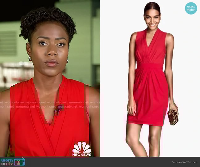 H&M Pleated Sleeveless Dress worn by Priscilla Thompson on Today