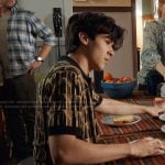 Isaac’s check print polo on My Life with the Walter Boys