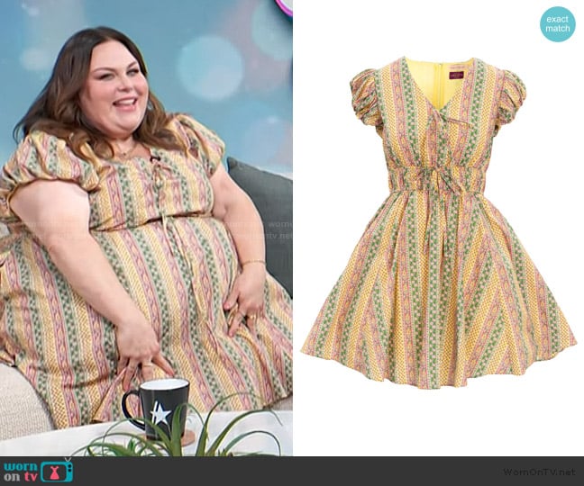 Ivy City Zaza Dress worn by Chrissy Metz on Access Hollywood
