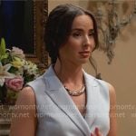 Ivy’s grey blazer dress on The Bold and the Beautiful