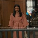 Jackie’s pink waffle knit robe on My Life with the Walter Boys