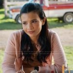 Jackie’s pink cardigan on My Life with the Walter Boys