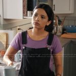 Jackie’s purple heart tee on My Life with the Walter Boys