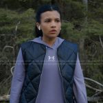 Jackie’s purple hoodie and vest on My Life with the Walter Boys