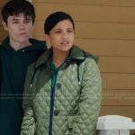 Jackie’s green quilted jacket on My Life with the Walter Boys