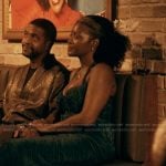Jada’s teal halter dress on The Chi