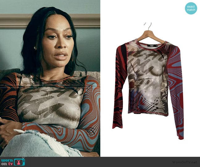Jaded London Medusa Top worn by Dom (La La Anthony) on The Chi