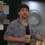 Javi’s blue tie dye shirt on Days of our Lives