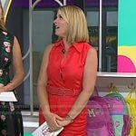 Jenna’s brown leather platform sandals on Today