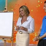 Jenna’s ivory floral embroidered skirt on Today