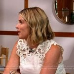 Jenna’s white lace top on Today