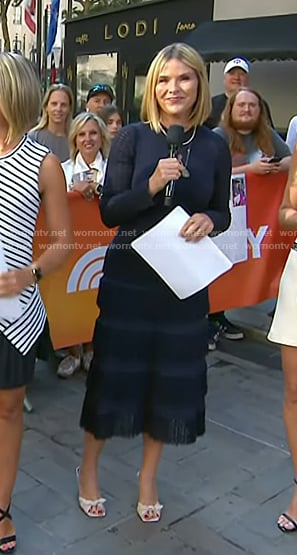 Jenna's knotted leather heel sandals on Today
