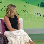 Jenna’s brown leather platform sandals on Today