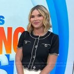 Jenna’s black scalloped top on Today