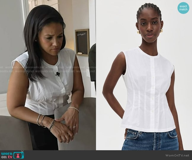 Jenni Kayne Lara Top worn by Laura Jarrett on Today