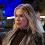 Jennifer’s black leather jacket on The Real Housewives of Orange County