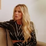 Jennifer’s black embellished top and skirt on The Real Housewives of Orange County
