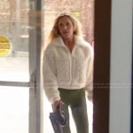 Jennifer’s white sherpa jacket on The Real Housewives of Orange County