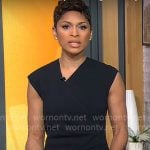 Jericka Duncan’s crossed front dress on CBS Mornings