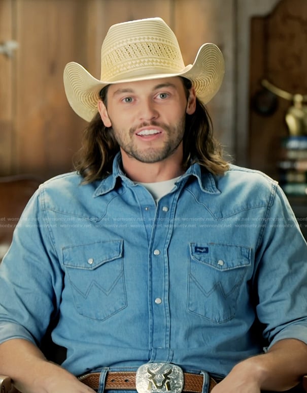 Jesse's confessional western shirt on The McBee Dynasty Real American Cowboys