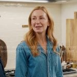 Christina Tosi’s denim jumpsuit on With Love Meghan