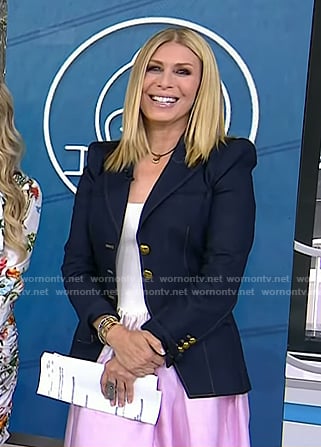 Jill’s pink dress and denim blazer on Today