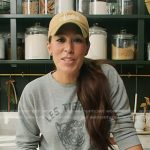 Joanna Gaines’ grey tiger print sweatshirt on Today