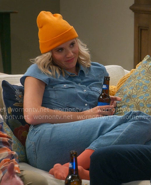 Josie's denim shirt on Leanne