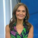 Joy’s floral sleeveless wrap dress on Today