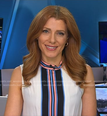 Julia Boorstin’s striped top on NBC News Daily