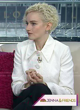 Julia Garner’s white jacket on Today