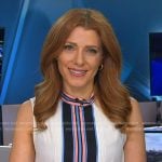 Julia Boorstin’s striped top on NBC News Daily