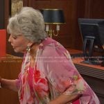 Julie’s floral kimono jacket on Days of our Lives
