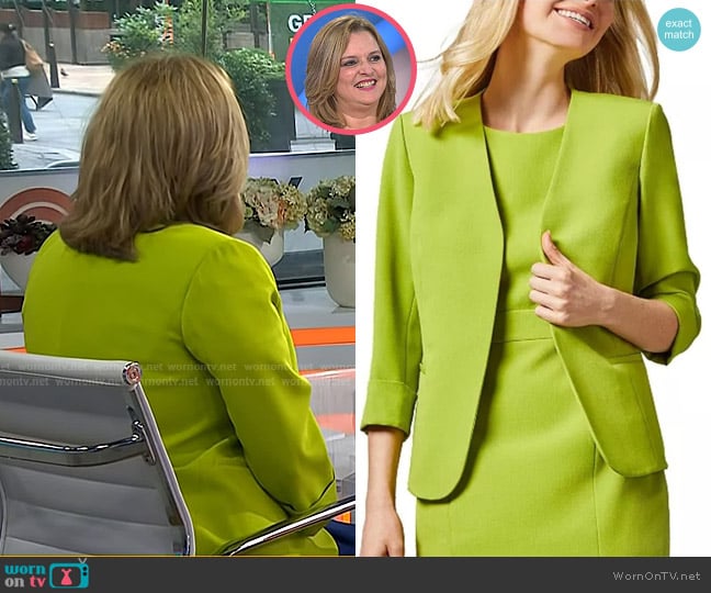 Kasper Elle Jacket in Kiwi worn by Dr. Carol Ash on Today