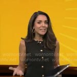 Kate Bilo’s black button front dress on CBS Mornings