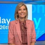 Kate’s pink polka dot dress and blazer on NBC News Daily