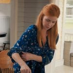 Katherine’s blue floral print blouse on My Life with the Walter Boys