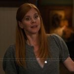 Katherine’s gray short sleeve cardigan on My Life with the Walter Boys