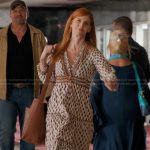 Katherine’s printed v-neck dress on My Life with the Walter Boys